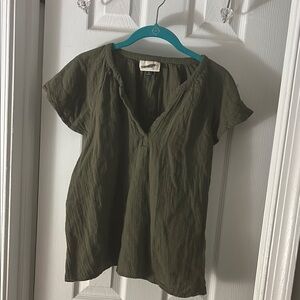 Olive Green Women's Top